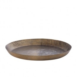 PTMDJowadAntiqueGoldAluSheetBowlRibbedRoundL