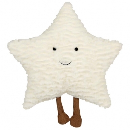 Beliani-STARFRUIT-Sierkussen-Wit-Polyester