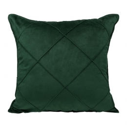 QUVIOSierkussengevuldruitpatroon-50x50cm-FluweelDonkergroen