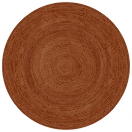 MrcarpetRondjutevloerkleedRoestterracotta150cm