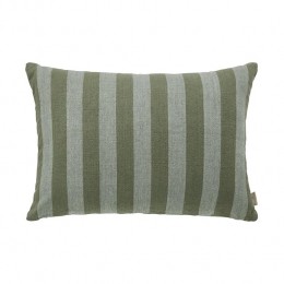 byfonQLinenStripeSierkussen40x60cm-Groen