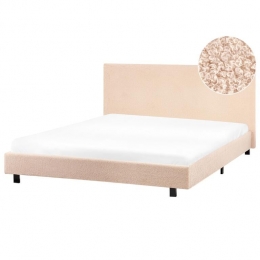 Beliani-ALBI-Tweepersoonsbed-Grijs-160x200cm-Polyester