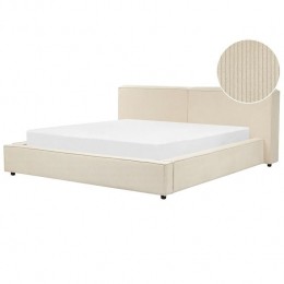 Beliani-LINARDS-Bed-Beige-180x200cm-Corduroy