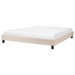 Beliani-ROANNE-Tweepersoonsbed-Donkerhout-180x200cm-Polyester