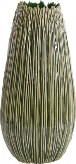 LightLivingVaasKopraKeramiek36cm-Donkergroen