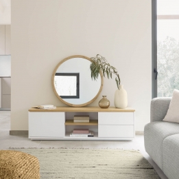 KaveHomeTV-meubelAbilenEiken150x44cm-Wit