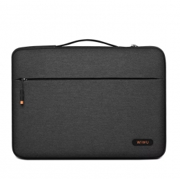 WIWU-Laptophoes13inch-Laptoptas-LaptopSleevemetvoorvak-Zwart