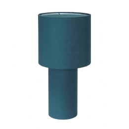 PRHometafellampLeahpetrolhoogte46cmtextiel