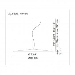 LuceplanLEDhanglampvilt92786cmantraciet