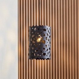 LucandehanglampAeloriazwart25cmijzerE27