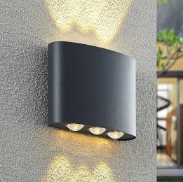 LindbyGatlinLEDbuitenwandlamp16cm