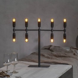 STARTRADINGKandelaarTwicezwart9-lamps42cm