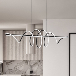 Eko-LightLEDhanglampTwistkunststofzwart30Wlengte110cm