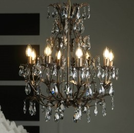 ONLIKroonluchterBottevanmetaal8-lampsbrons