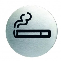 NovioproductsPictogramrokentoegestaanzelfklevendrond-RVS