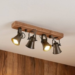 LindbyplafondspotGrandesa35cm4-lampshoutmetaal