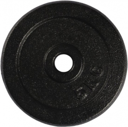 VirtuFitGietijzerenHalterschijf-Haltergewicht-30mm-5kg-Zwart