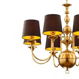 JupiterKroonluchterBaraniometstoffenkappen8-lamps