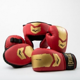 EverlastProspect2BoxingKit-BokshandschoenenPadsenHoofdbeschermer-RoodGoud