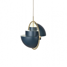 GubihanglampLite36cmmessingdonkerblauw