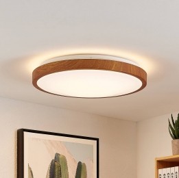 LindbyLEDplafondlampMynte43cmhoutlookkunststof