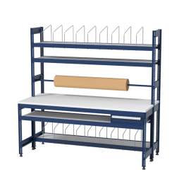 Inpaktafelmetrolhouder-1lade-2100x900x2000mm-ITK10301Gentiaanblauw5010