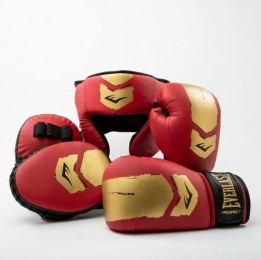 EverlastProspect2BoxingKit-BokshandschoenenPadsenHoofdbeschermer-RoodGoud