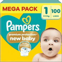 Pampers-PremiumProtection-Maat1-MegaPack-100stuks-25KG