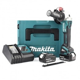 MakitaDGA504RTJ18VLi-IonAccuHaakseSlijperSet2x50AhAccuInMbox-125mm-Koolborstelloos