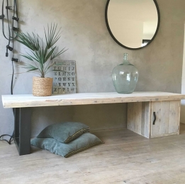 Steigerhoutentv-meubelNoametstalenpoot