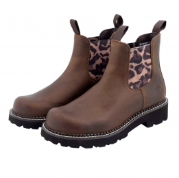 AriatDamesLaarsjesFatbabyChelseaWesternBootdistressedtanMaat365