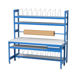 Inpaktafelmetrolhouder-1lade-2100x900x2000mm-ITK10301Hemelblauwral5015