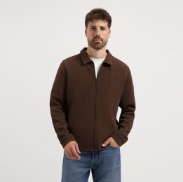 Travelinaposmen-Cardigan-Bruin-Maat