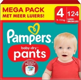 Pampers-BabyDryPants-Maat4-Megapack-124stuks-915KG
