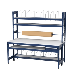 Inpaktafelmetrolhouder-1lade-2100x900x2000mm-ITK10301Gentiaanblauw5010