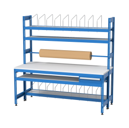 Inpaktafelmetrolhouder-1lade-2100x900x2000mm-ITK10301Hemelblauwral5015