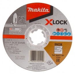 MakitaE-00418DoorslijpschijfX-LockRVS-125x2223x12mm10st