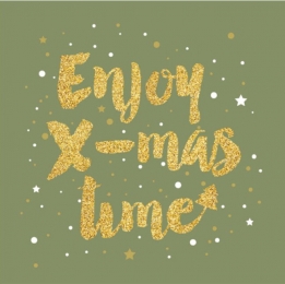 ServettenEnjoyXmaskerstGreenDuni-Duni