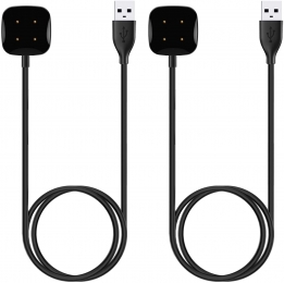 2-Pack-Case2go-OplaadkabelgeschiktvoorFitbitVersa4Versa3Sense2Sense-USB-oplaadstation-Dock-10meter-Zwart