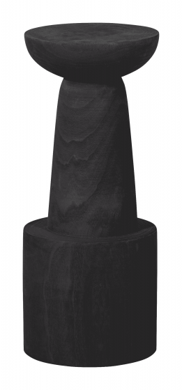 WOOODExclusiveBarkrukBinkPaulowniahout-Zwartzithoogte76cm