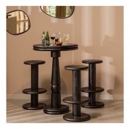 WOOODBarkrukKolbyMangohout40cm-Zwart-Exclusive