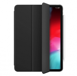 WIWU-iPadPro112018hoes-PULerenTri-FoldBookCase-Zwart
