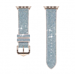DuxDucis-BandjecompatibelmetAppleWatchSeries42mm44mm45mm-SparkleVersion-Blauw