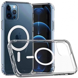 HoesjegeschiktvooriPhone12Prometmagnetischering-Siliconen-DoorzichtigeBackCover-Shockproof-Transparant