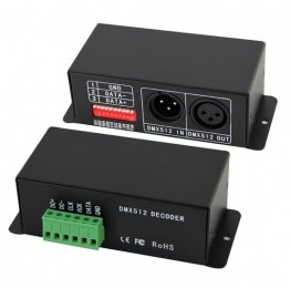 LEDDMX-SPIDecoder5-24VMax360WattInclPlugs3-pinsXLR