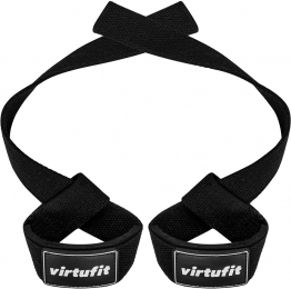 VirtuFitPaddedLiftingStraps-Katoen-Zwart