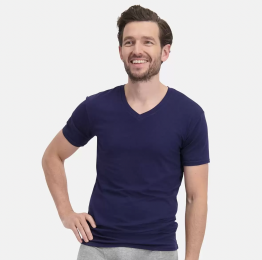 BambooBasicsV-halsT-shirts2packBambooNavyM