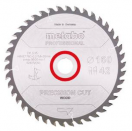 Metabo628072000PrecisionCut-WoodProfessionalCirkelzaagblad-160X20X42T-Hout