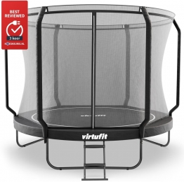 VirtuFitPremiumTrampolinemetVeiligheidsnet-Zwart-305cm