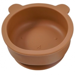 Dutsi-BeertjeSerie-SiliconenBabykommetje-BerenOntwerp-350ml-Kaneelbruin